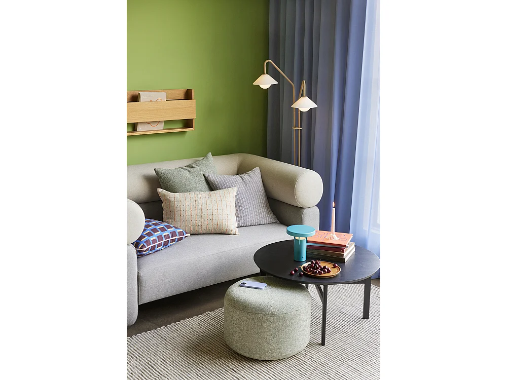 Hübsch Lampe portable Mini Fer métallique Turquoise BRINGME