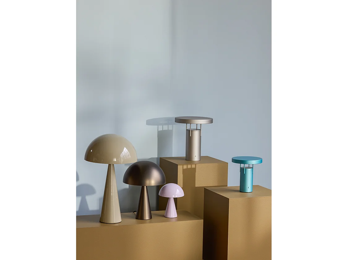 Hübsch Lampe de table Mini Fer Laiton patiné MUSH