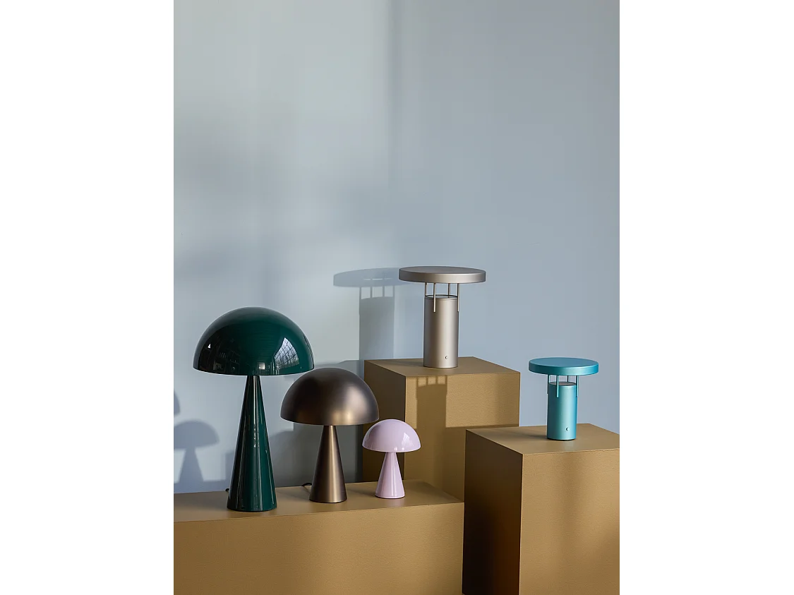 Hübsch Lampe de table Mini Fer Laiton patiné MUSH