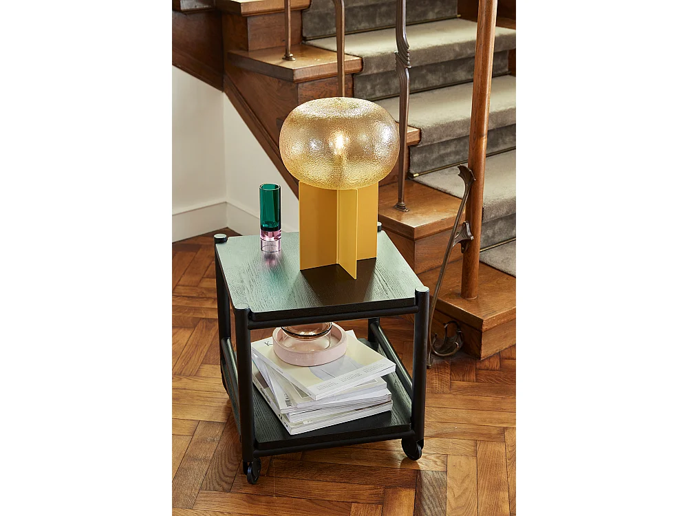 Hübsch Lampe de table Verre Ambre PODIUM