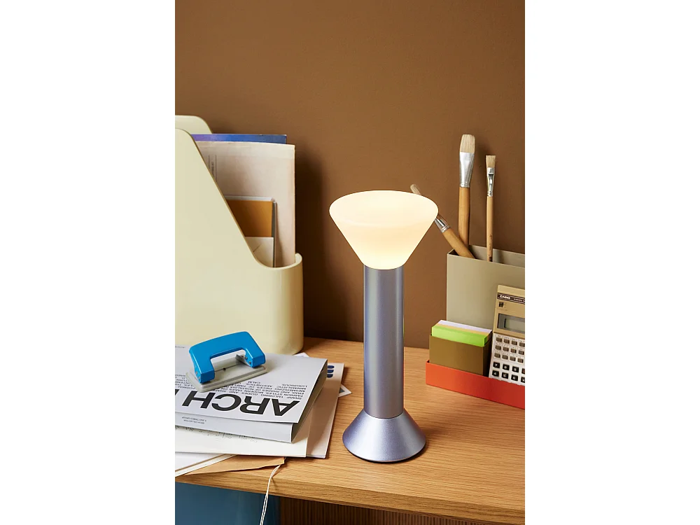 Hübsch Lampe Portable Métallique Violet FLASH