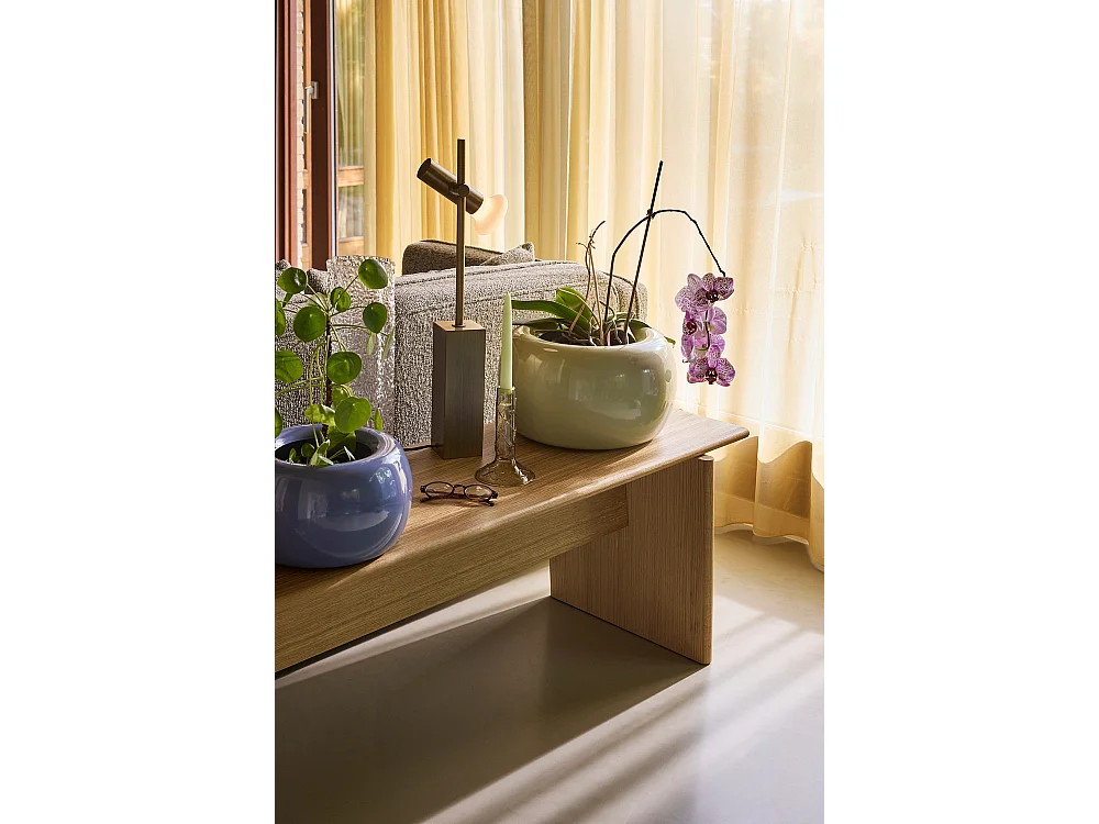 Hübsch Lampe de table Verre Laiton brûlé SET
