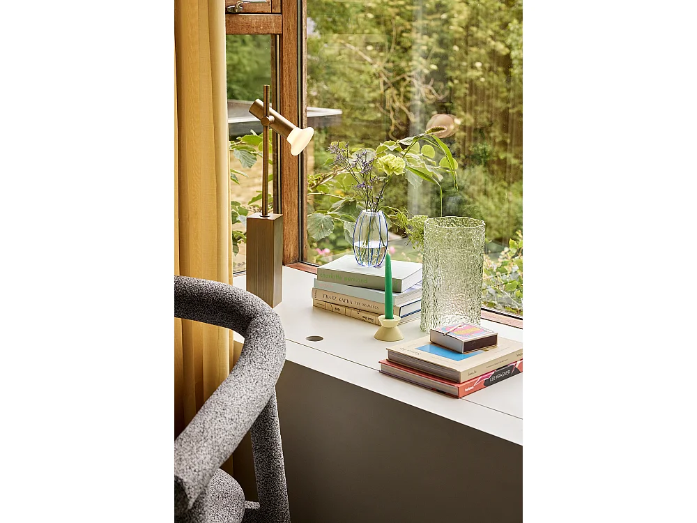 Hübsch Lampe de table Verre Laiton brûlé SET