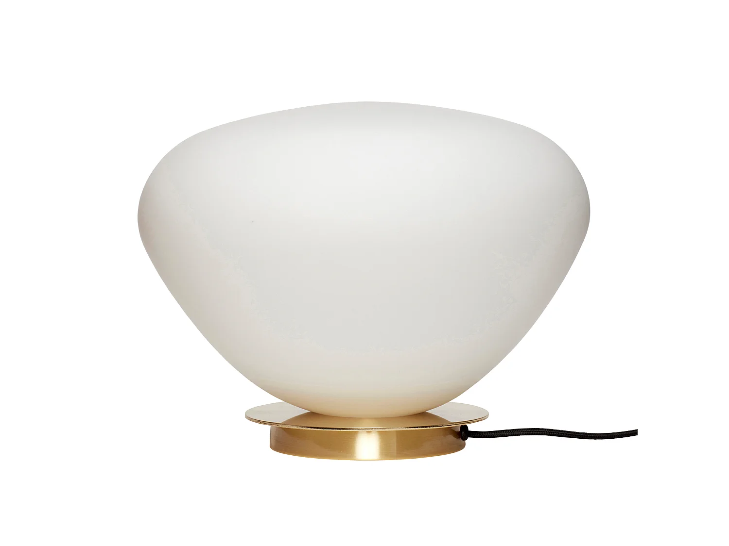 Hübsch Lampe de table Verre Blanc BEAN
