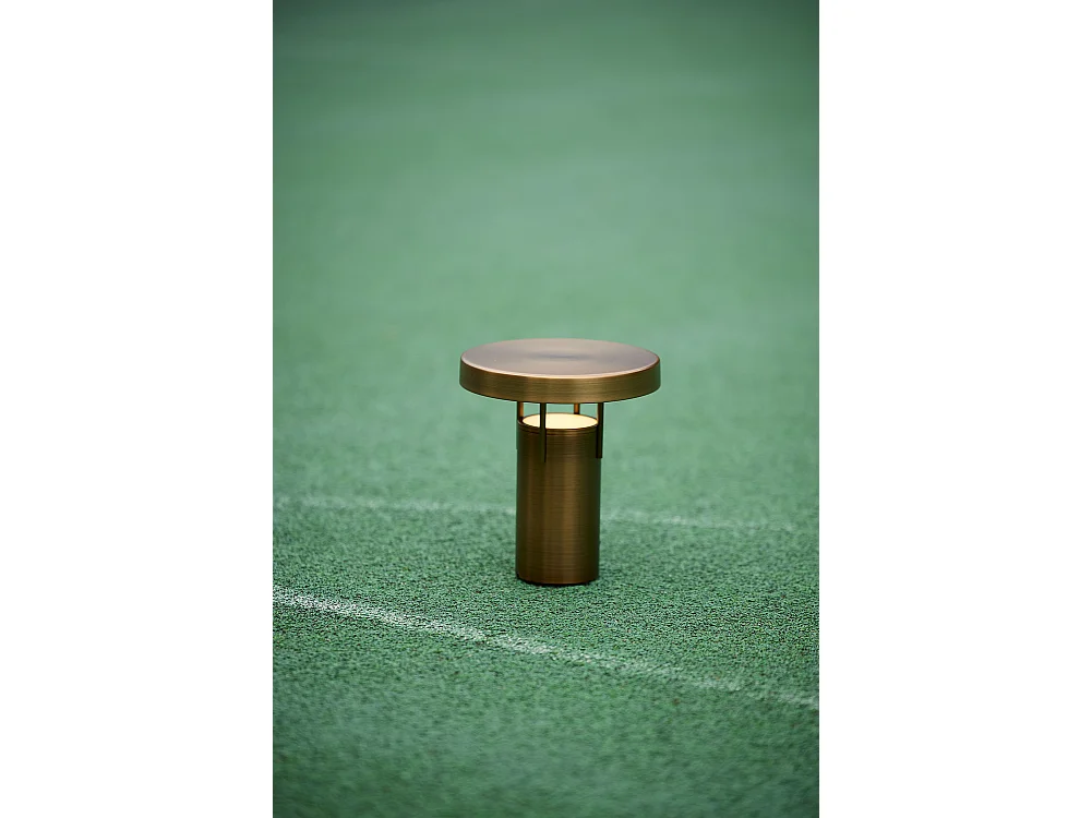Hübsch Lampe Portable Mini Fer Burnished Brass BRINGME