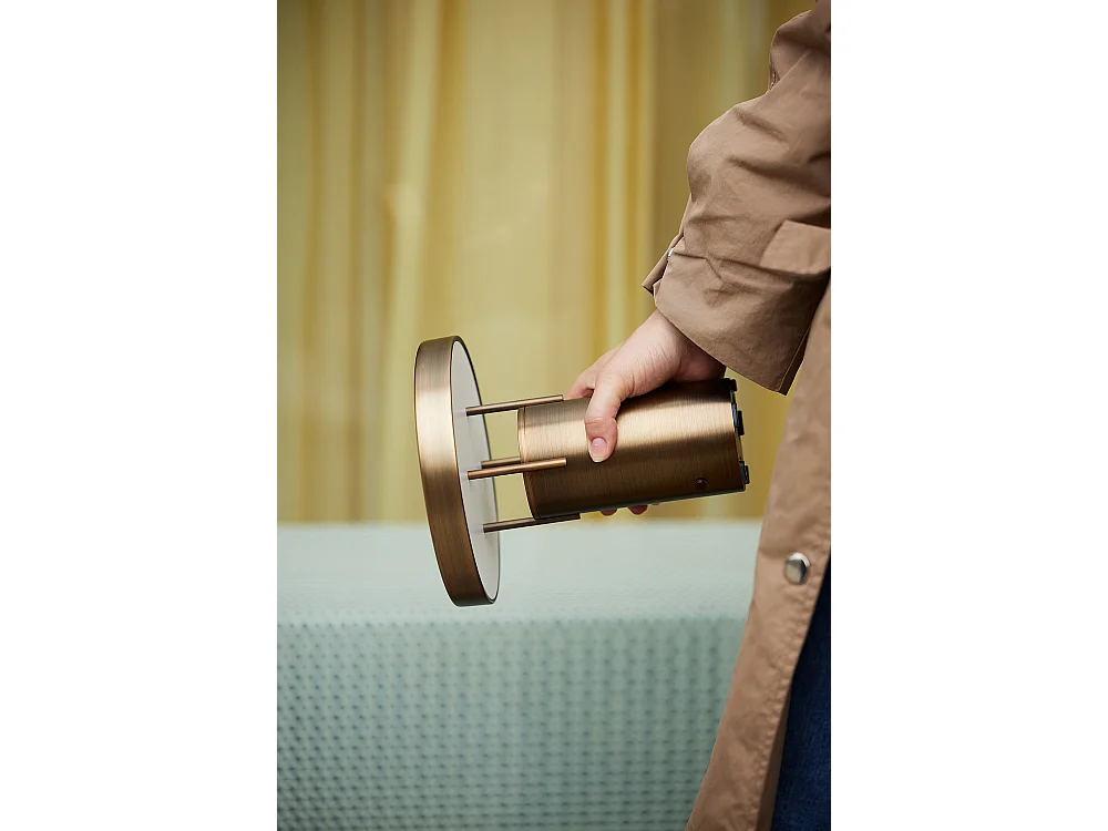 Hübsch Lampe Portable Mini Fer Burnished Brass BRINGME