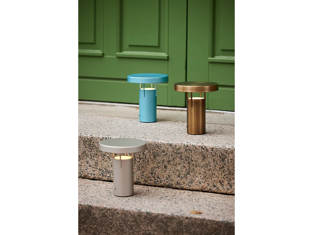 Hübsch Lampe Portable Mini Fer Burnished Brass BRINGME