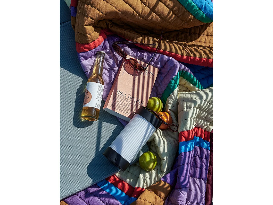 Hübsch Lampe Portable Verre Noire CAMP