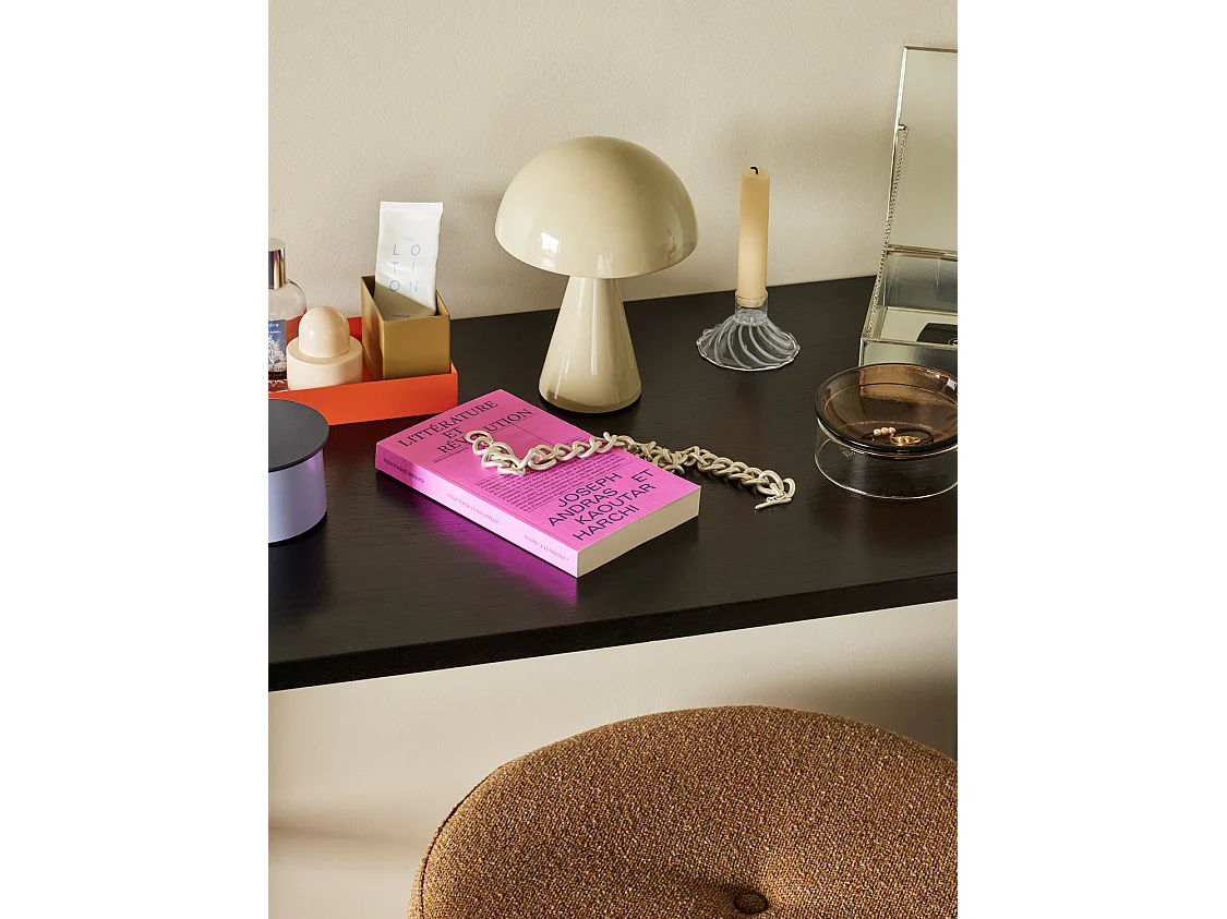 Hübsch Lampe portable Bois Fer Sable clair MUSH