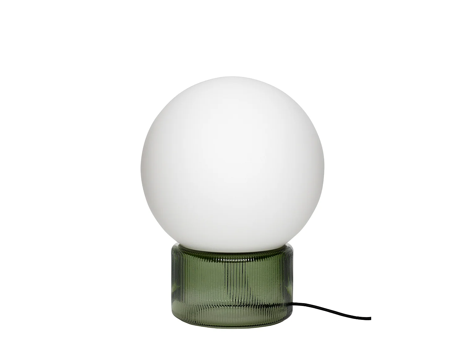 Hübsch Lampe de table Verre Vert SPHERE
