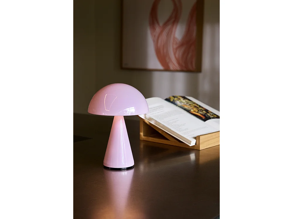 Hübsch Lampe de table Portable Acrylique Rose clair MUSH