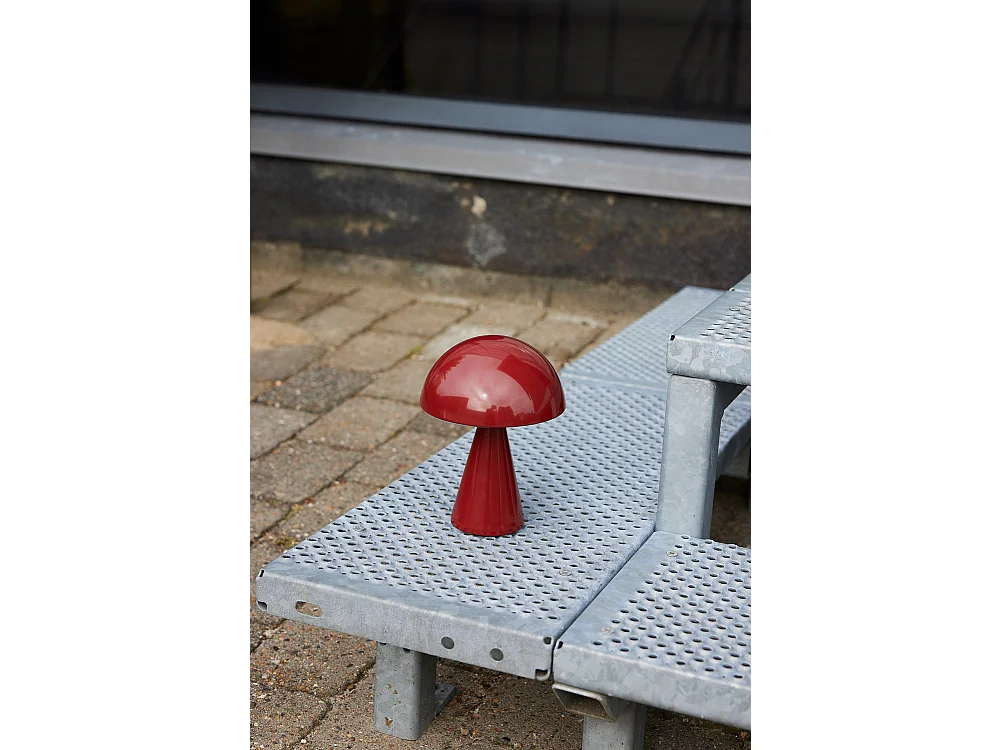 Hübsch Lampe Portable Rouge MUSH