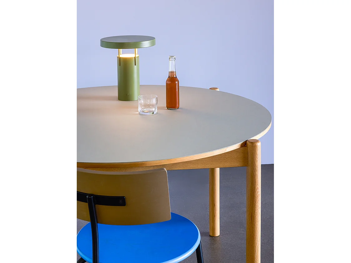 Hübsch Lampe Portable Mini Bois Vert BRINGME