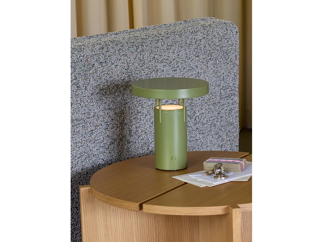 Hübsch Lampe Portable Mini Bois Vert BRINGME