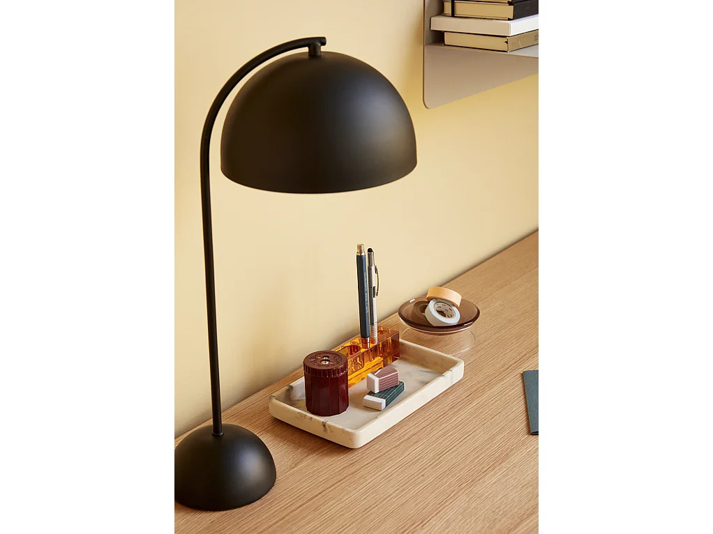 Hübsch Lampe de table Noir FORM