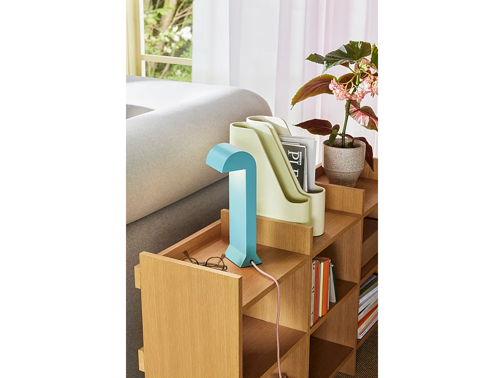 Hübsch Lampe de table Turquoise Soothe