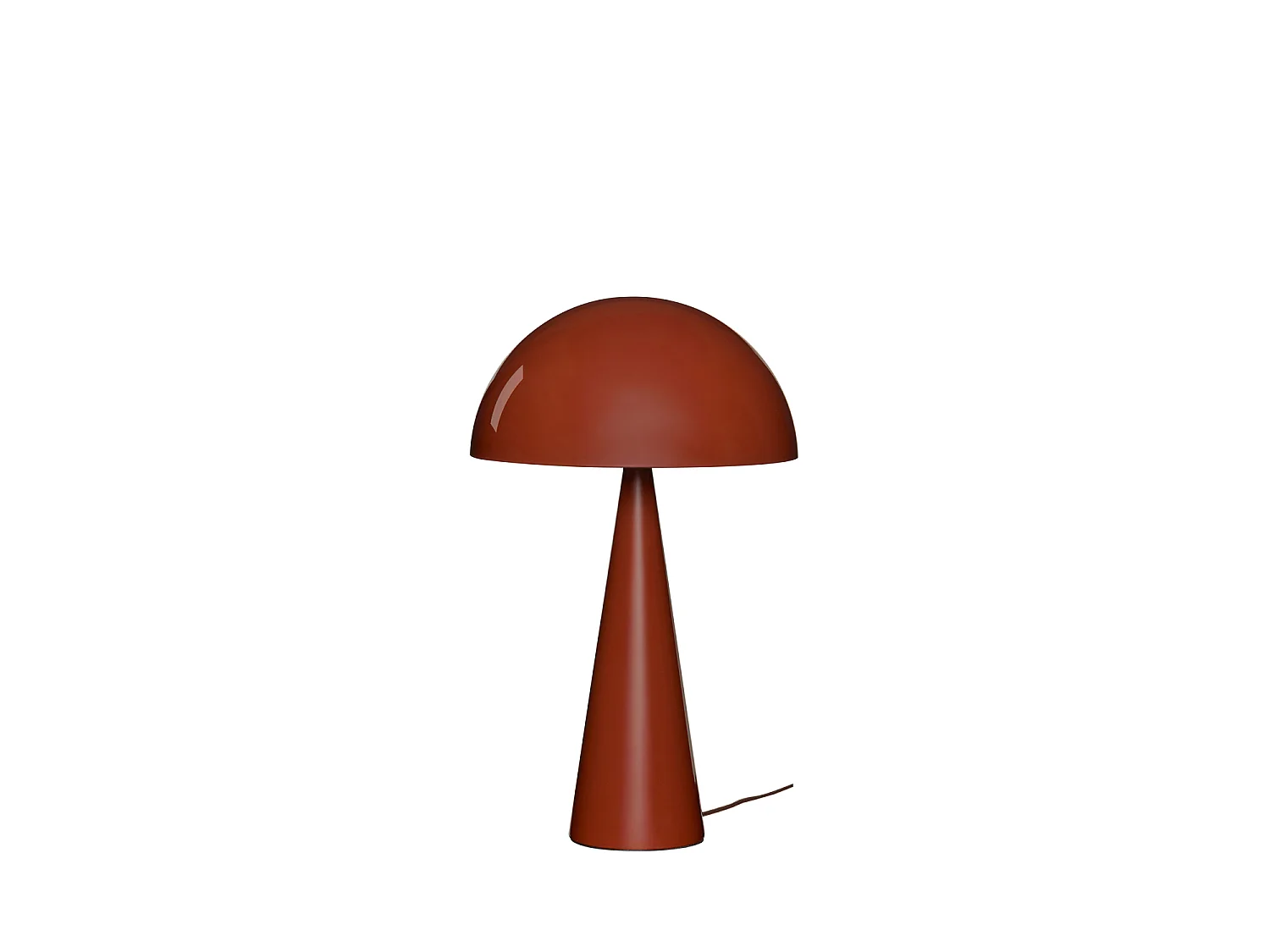 Hübsch Lampe de table Haute Fer Marron MUSH