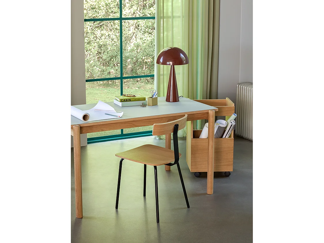 Hübsch Lampe de table Haute Fer Marron MUSH
