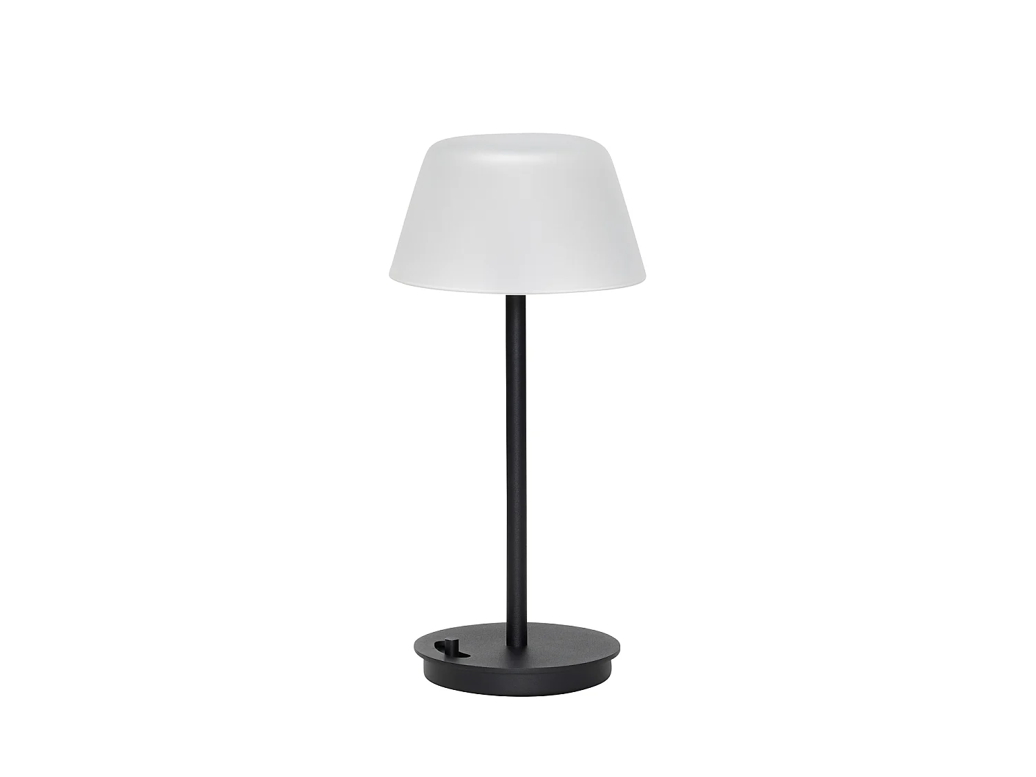 Hübsch Lampe de table Portable Verre Noire SALON