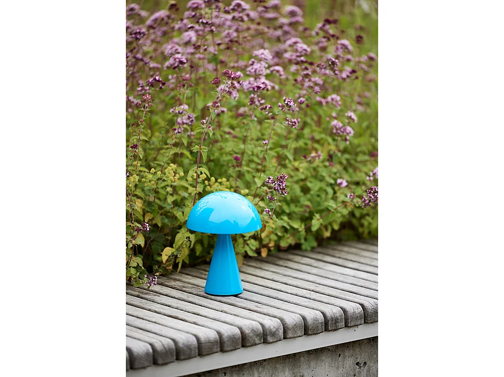 Hübsch Lampe Portable Bleu Mush