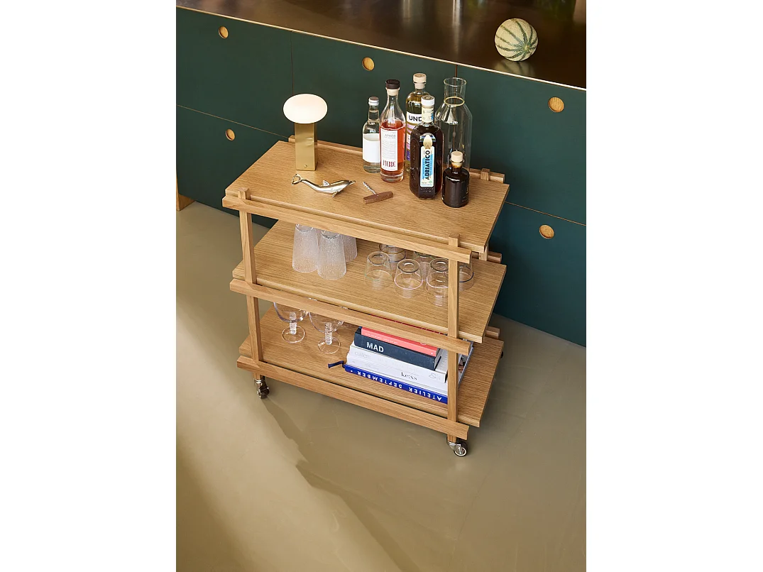 Hübsch Lampe portable Verre Laiton LOW
