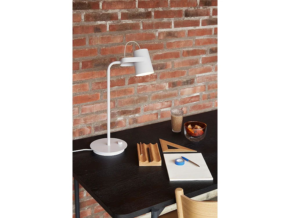 Hübsch Lampe de table Gris clair ARDENT