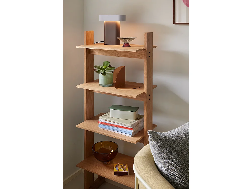 Hübsch Lampe de Table Marron/Gris Clair Sleek
