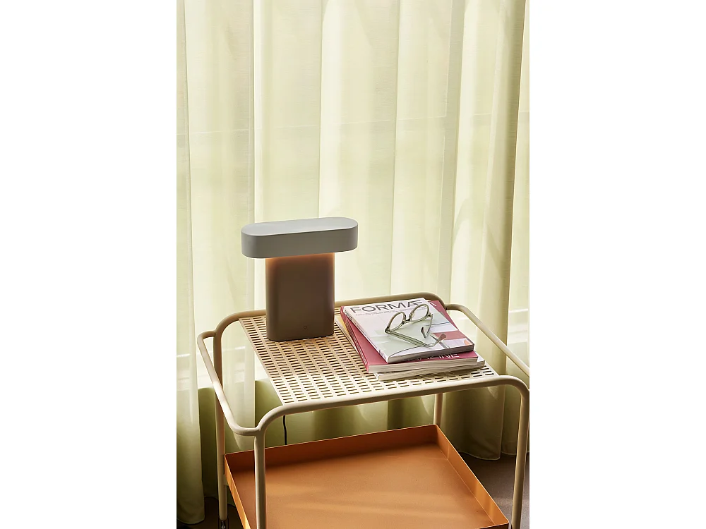 Hübsch Lampe de Table Marron/Gris Clair Sleek