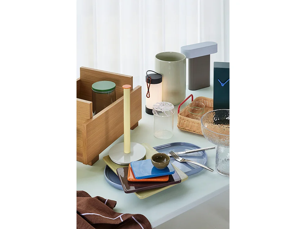 Hübsch Lampe de Table Marron/Gris Clair Sleek