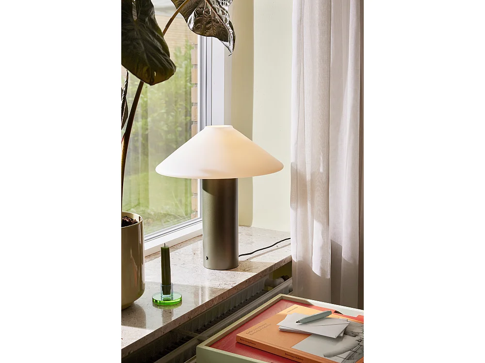 Hübsch Lampe de Table Dark Green Fer Orbit