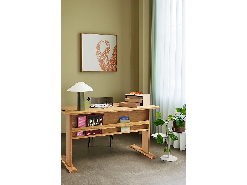 Hübsch Lampe de Table Dark Green Fer Orbit