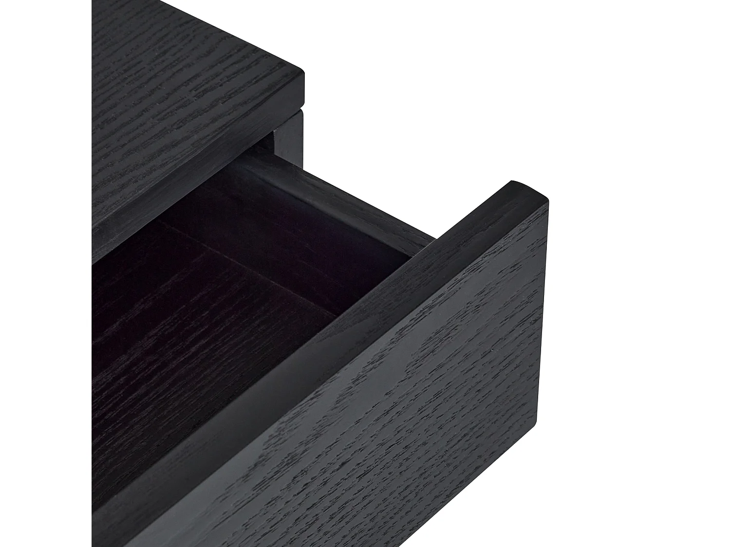 Hübsch Table de chevet Noir Bois noir NOIR