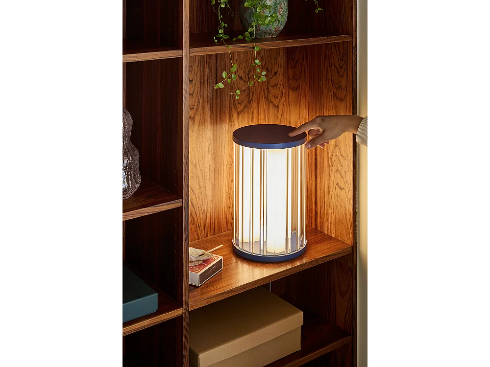 Hübsch Lampe de Table  Bleu ARU