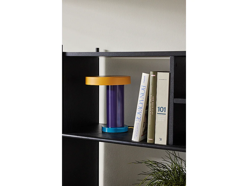 Hübsch Lampe de table Violet/Jaune Iron MAGIC