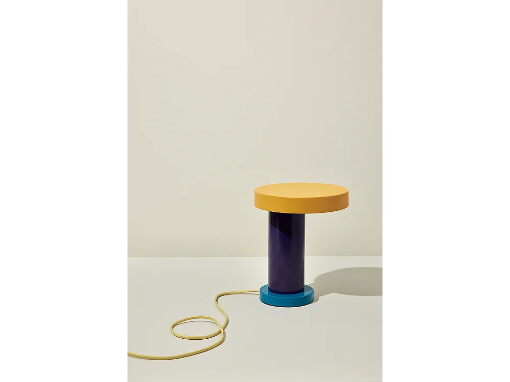 Hübsch Lampe de table Violet/Jaune Iron MAGIC
