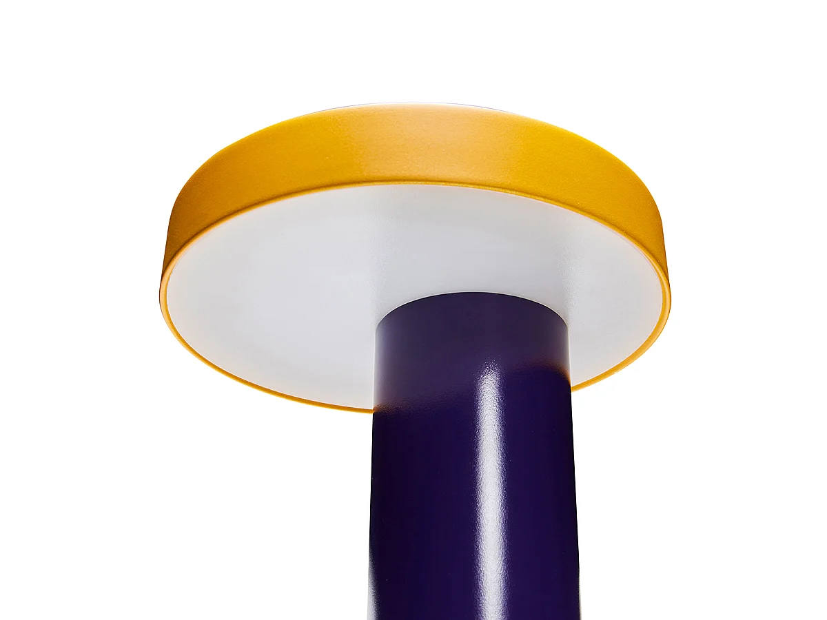 Hübsch Lampe de table Violet/Jaune Iron MAGIC