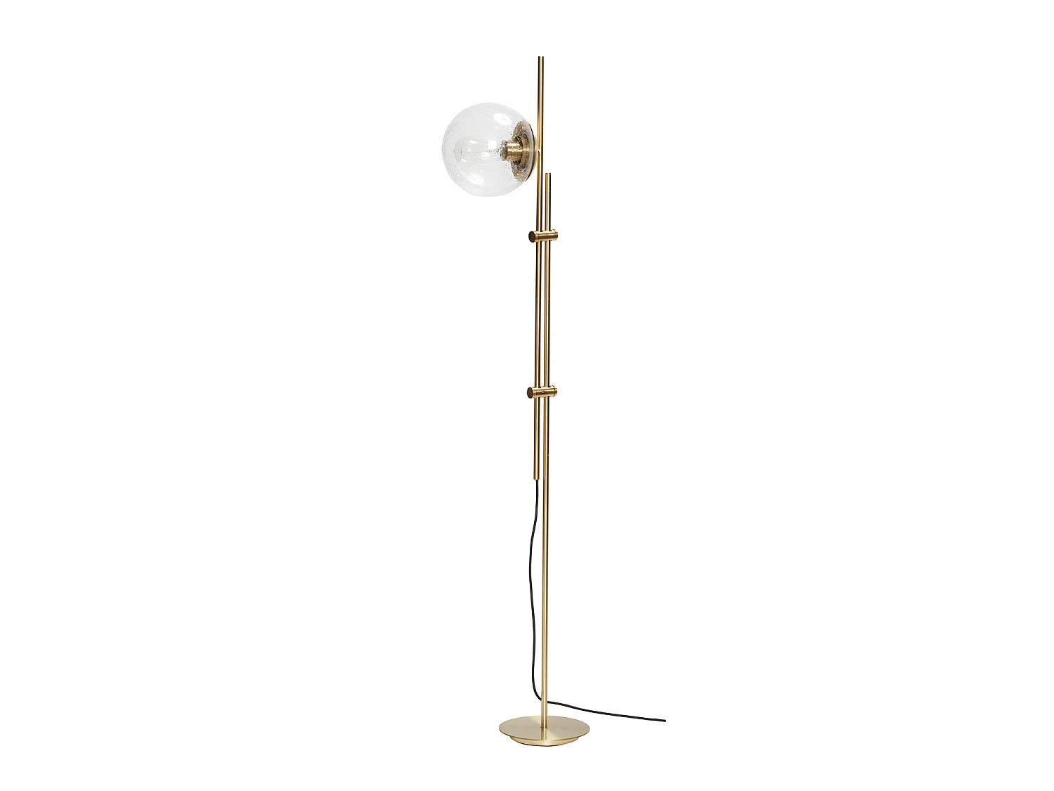 Hübsch Lampadaire Verre Laiton BUBBLE