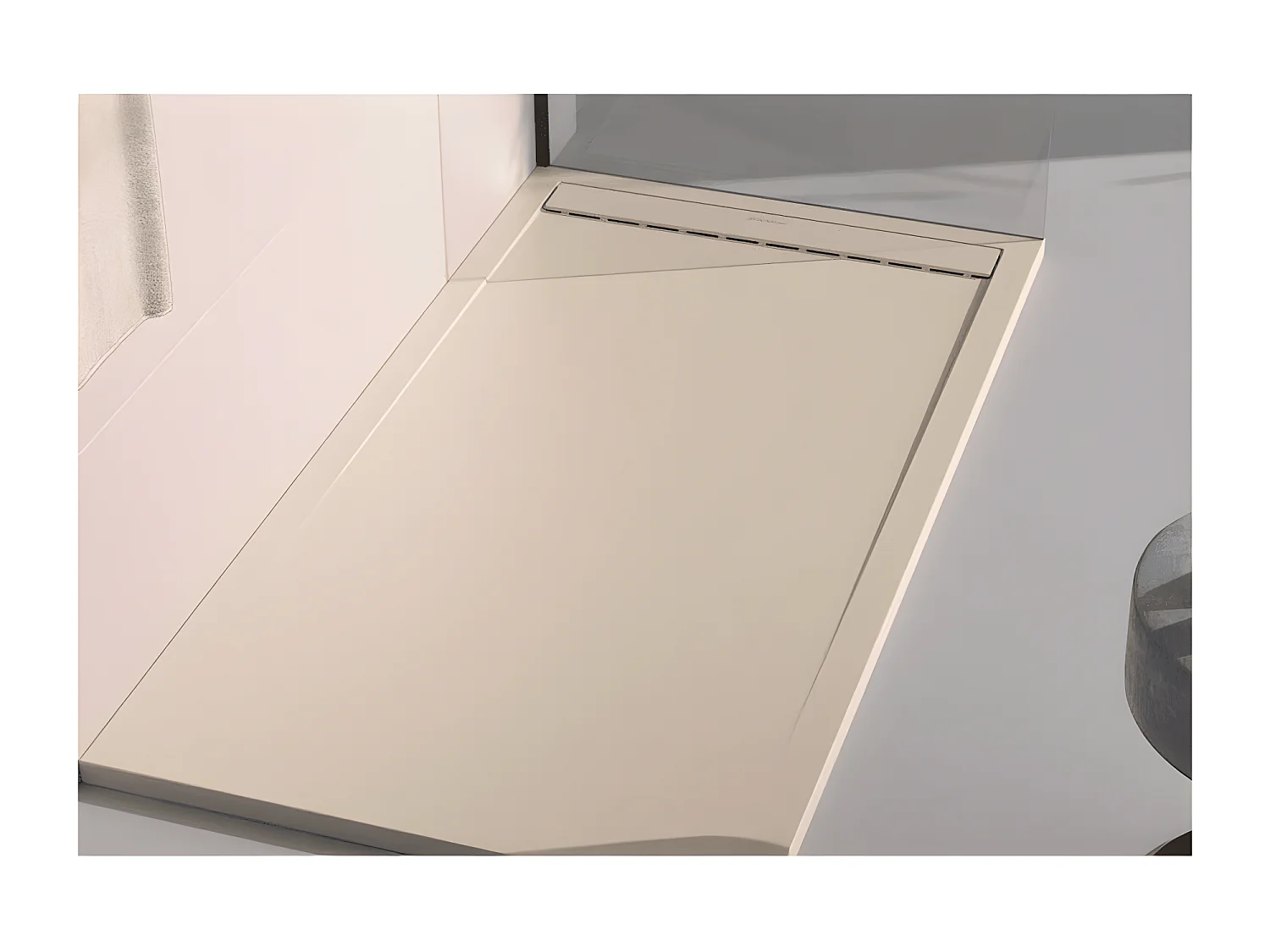 Plato de ducha pizarra CLEVER CREMA  70x120 cm