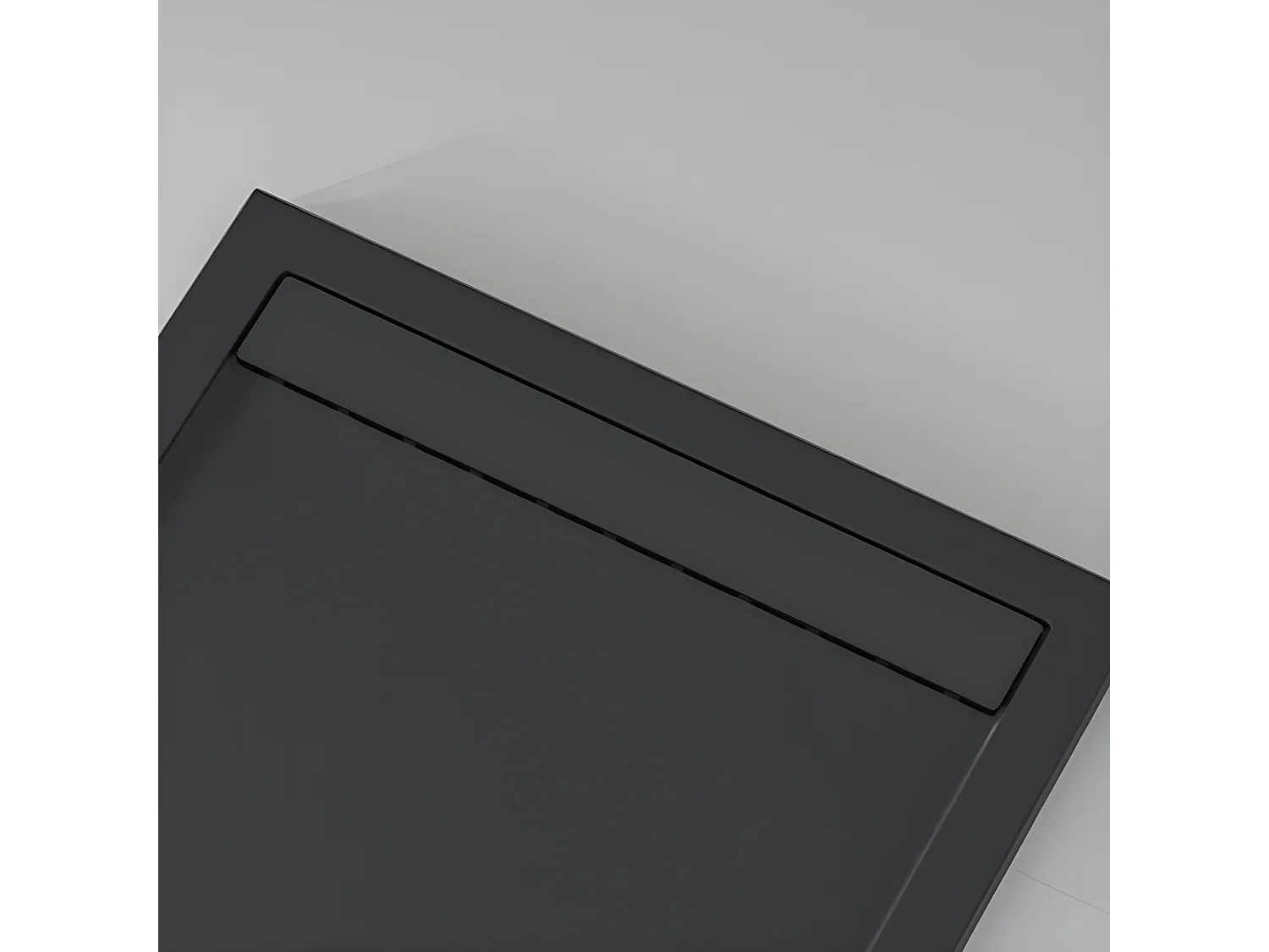 Plato de ducha pizarra CLEVER ANTRACITA  80x190 cm