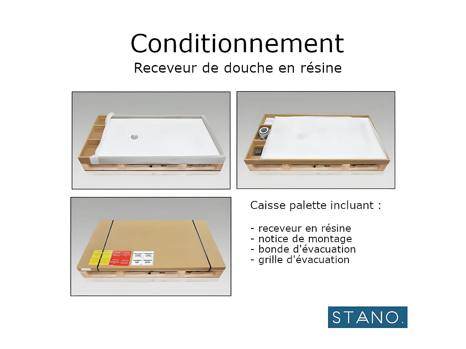 Plato de ducha pizarra CLEVER BLANCO  70x150 cm