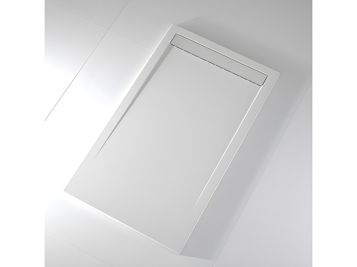 Receveur De Douche Résine Effet Ardoise Noir Pizarra - Carrelages 3D