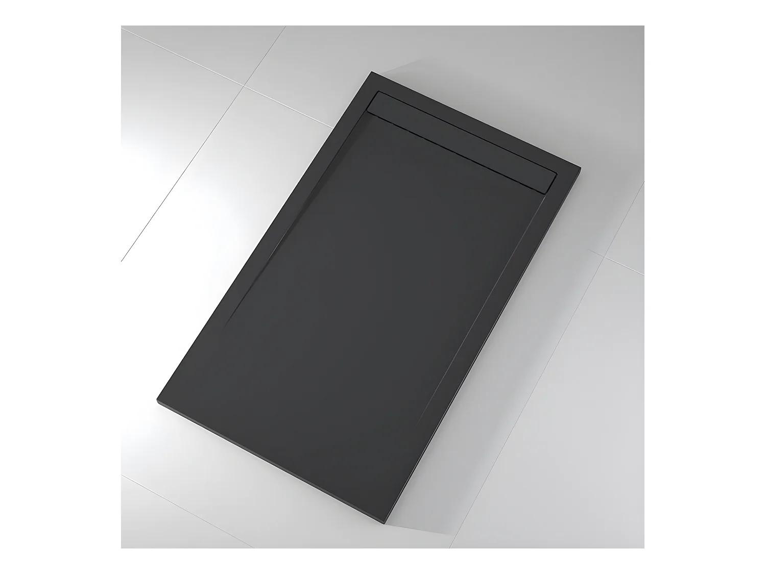 Plato de ducha pizarra CLEVER ANTRACITA  80x110 cm