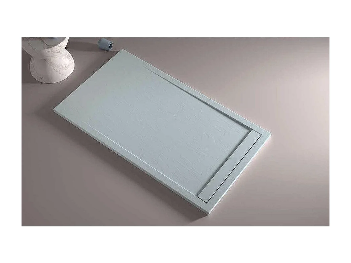 Plato de ducha pizarra CLEVER CENIZA  70x70 cm