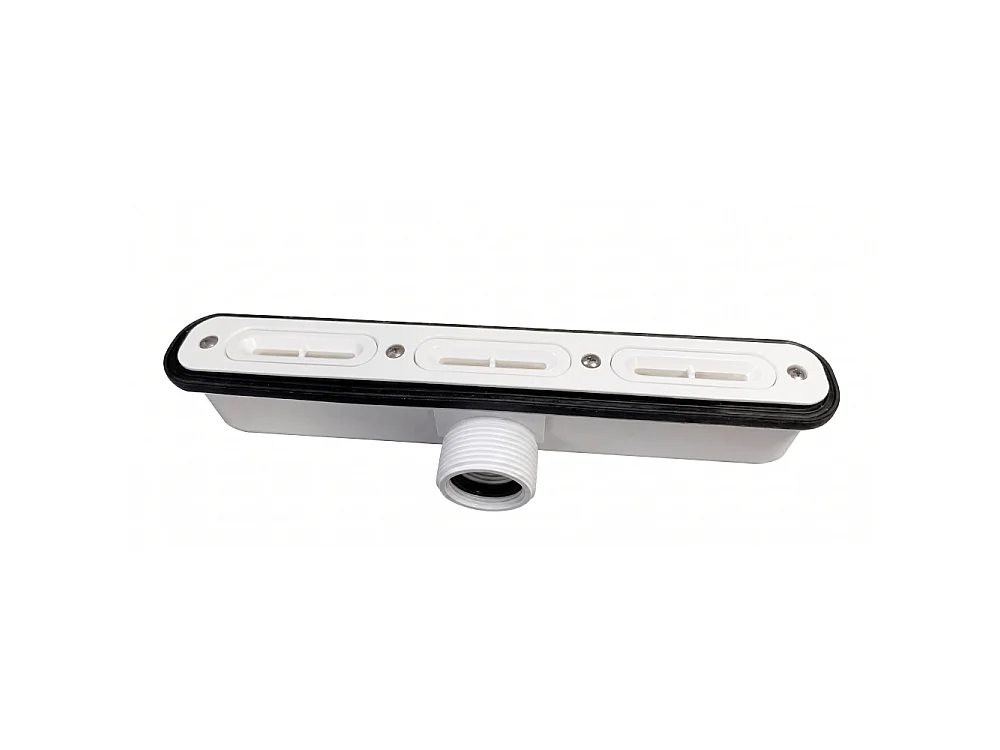 Plato de ducha pizarra CLEVER ceniza  70x70 cm rejilla color