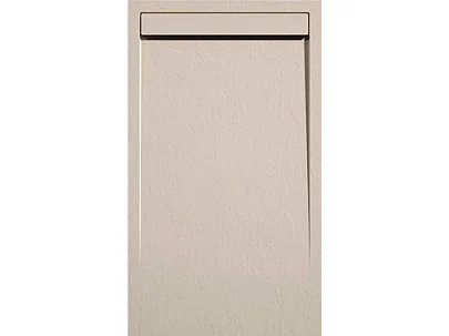 Plato de ducha pizarra CLEVER crema  90x100 cm rejilla color