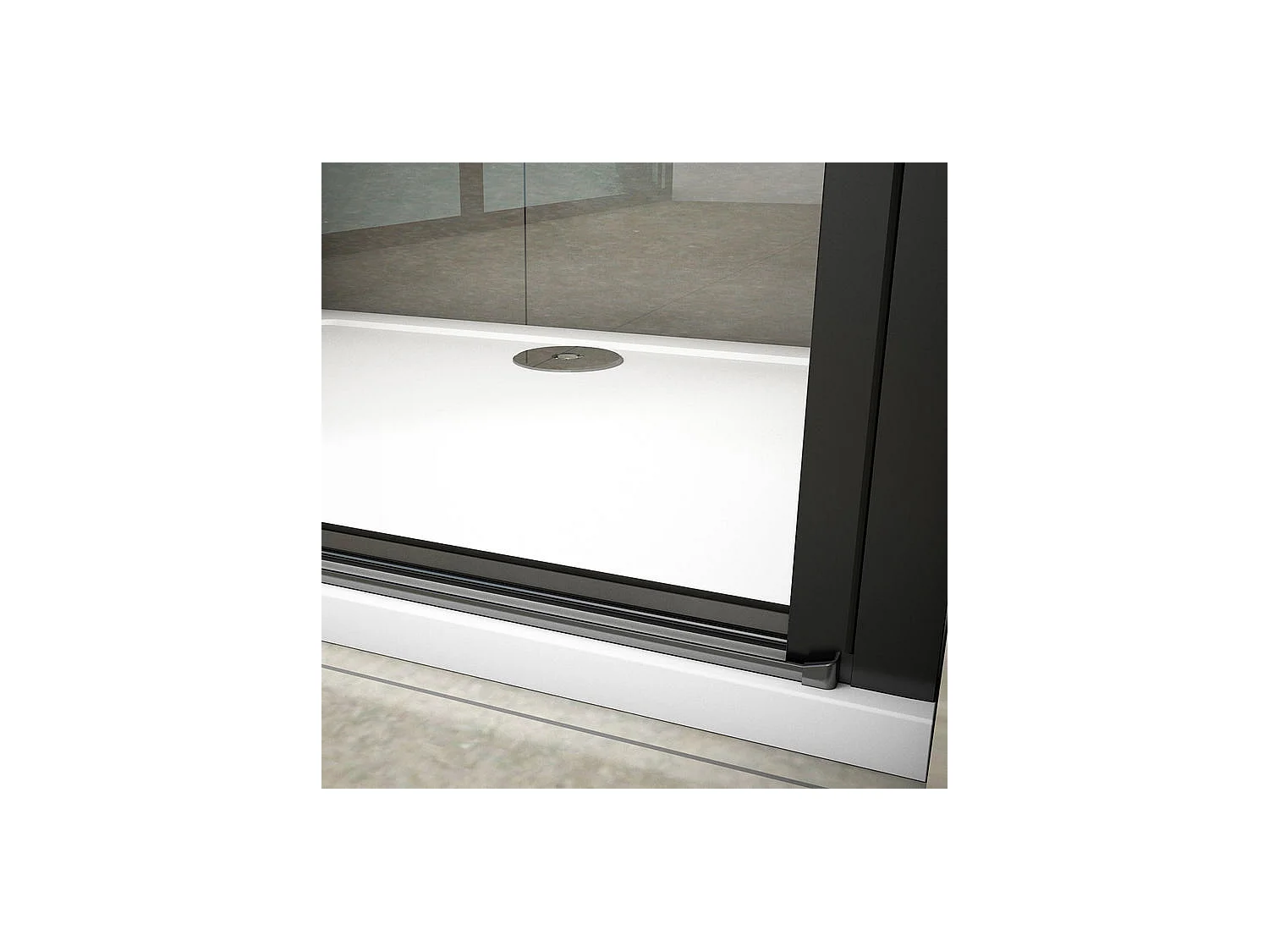 Porte de douche battante 90x200cm profilé noir mat Porte de douche Hauteur 200cm en 8mm verre securit anticalcaire