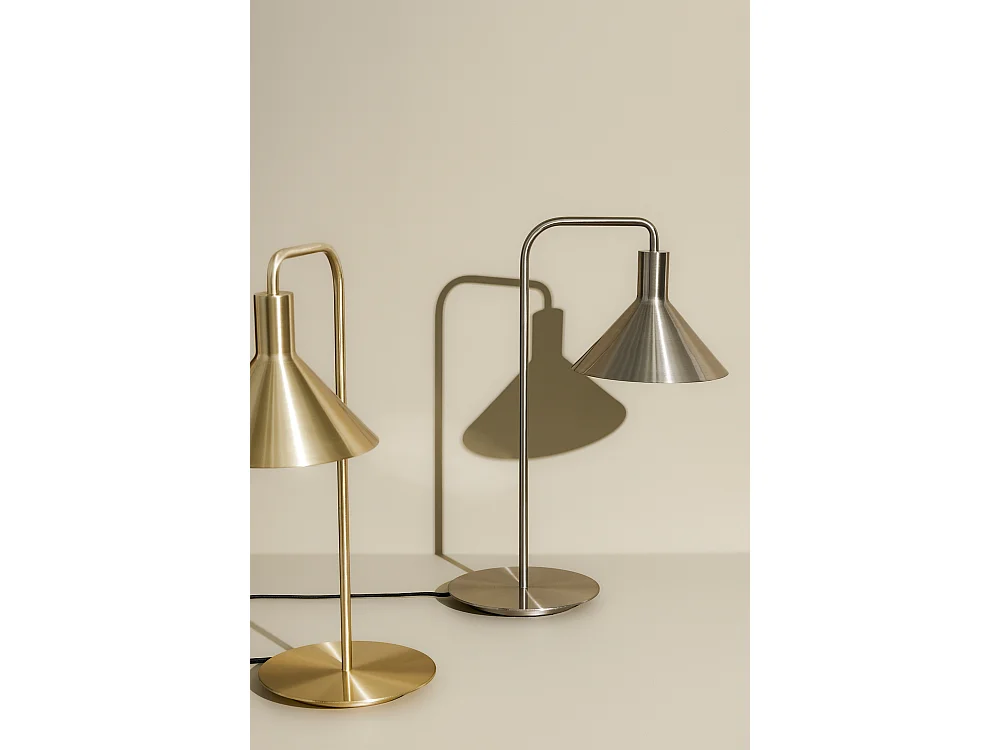 Hübsch Lampe de table Nickel SOLO
