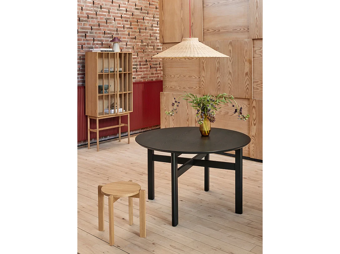 Hübsch Lampe de table Iron Sand/Burgundy CHIPPER