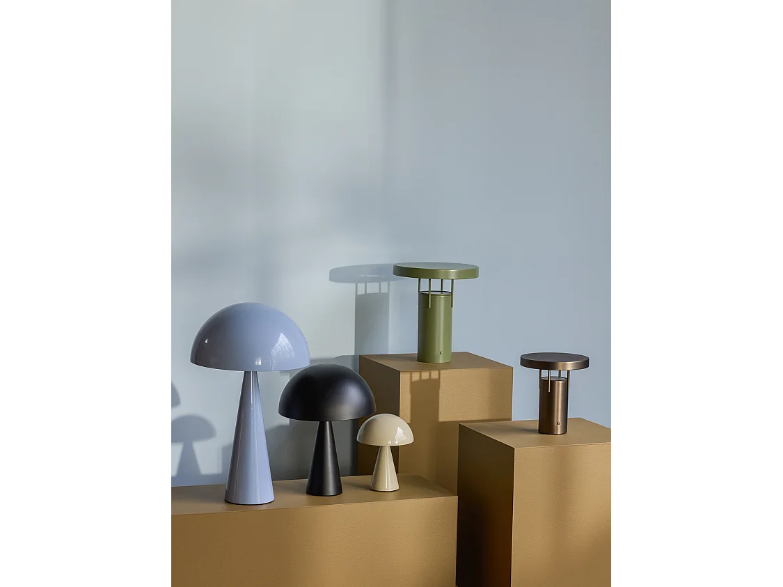 Hübsch Lampe de table Mini Fer Noir MUSH