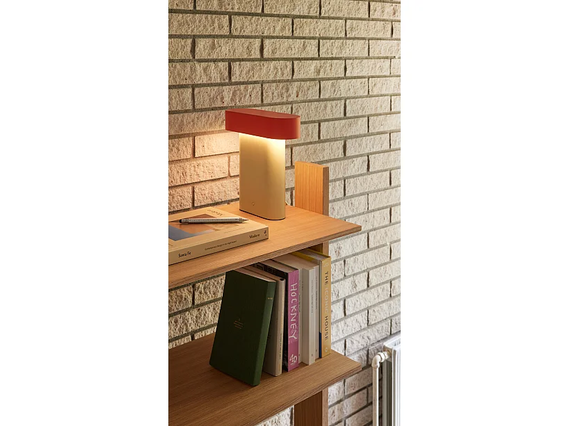 Hübsch Lampe de Table Vert/ Rouge Sleek